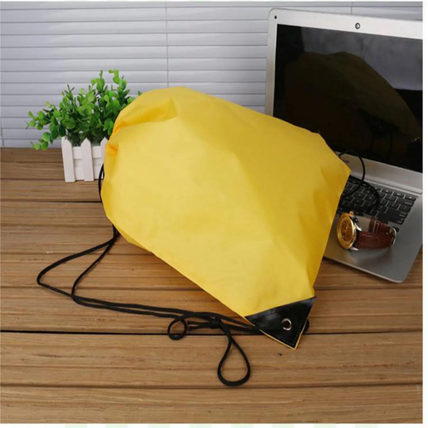 Custom Logo Coloring Drawstring Bag 8