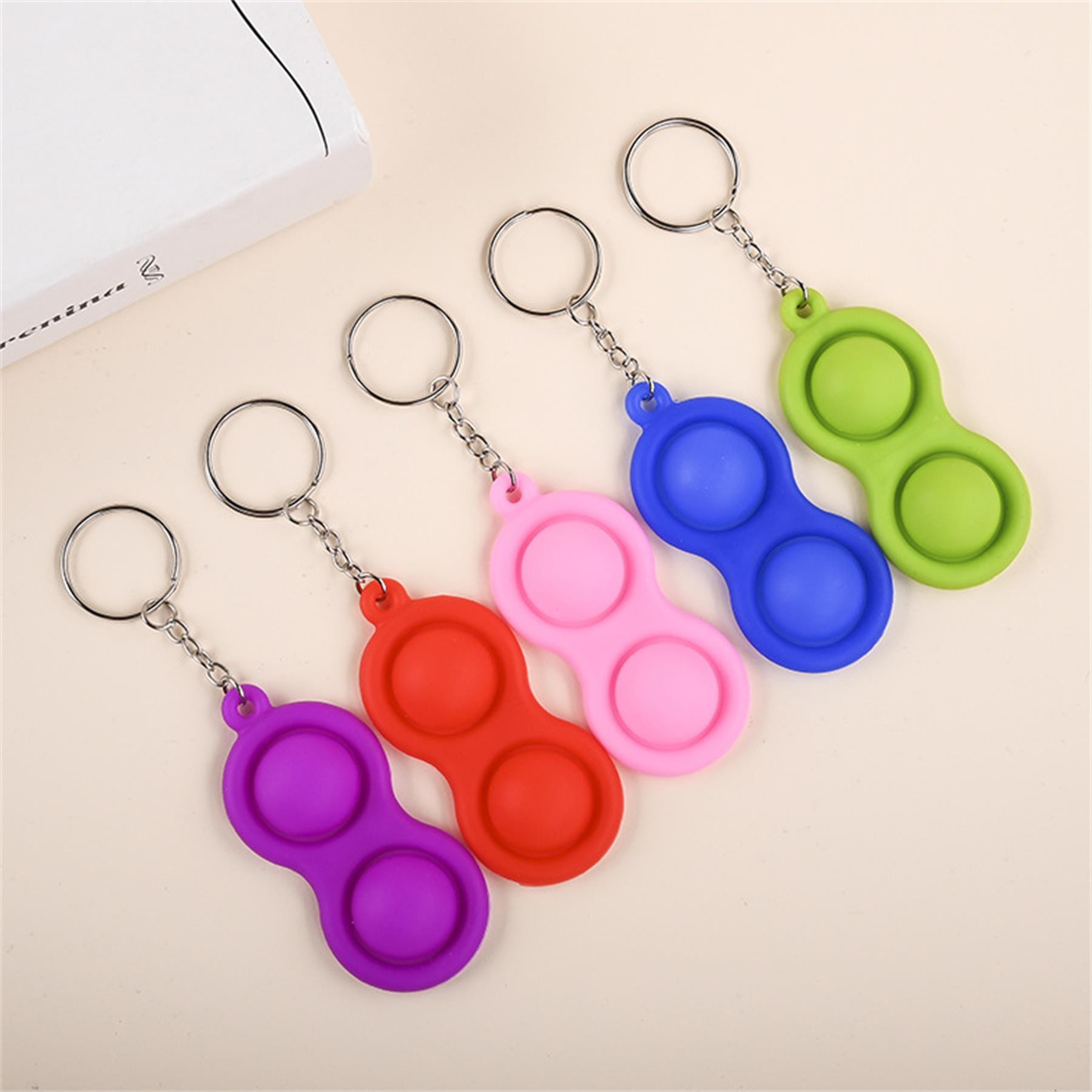 Gourd Shape Stress Reliever Key Chain 1