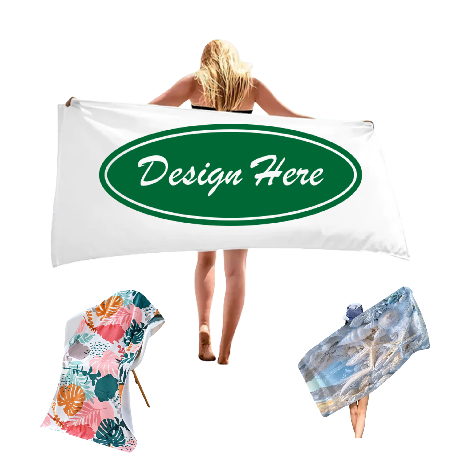 Full Color Customizable Quick-Dry Beach Towel MOQ50 2