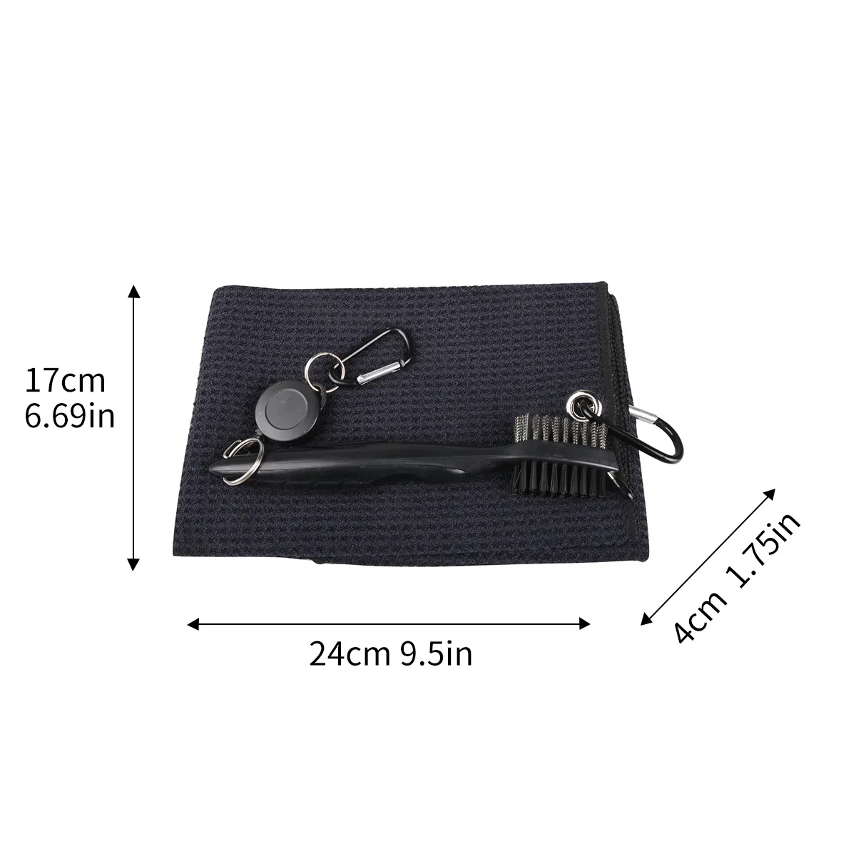 Premium Golf Club Cleaning Kit with Fork & Towel & Brush 6