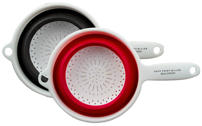 Quick Work Silicone Strainer