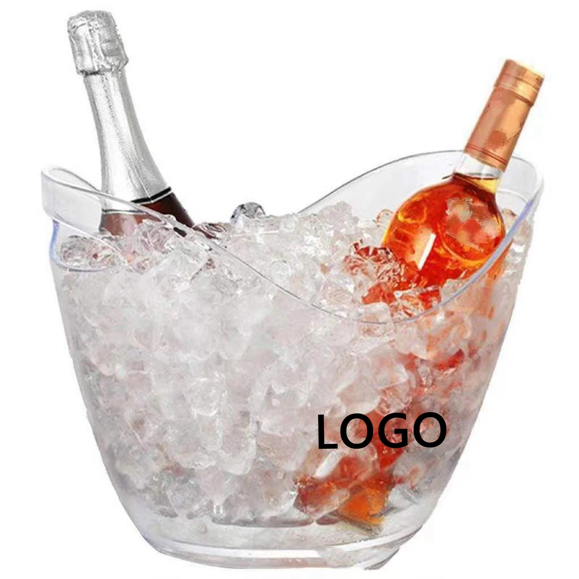 8L Large Ice Buckets Clear Acrylic   MOQ 10 PCS 2