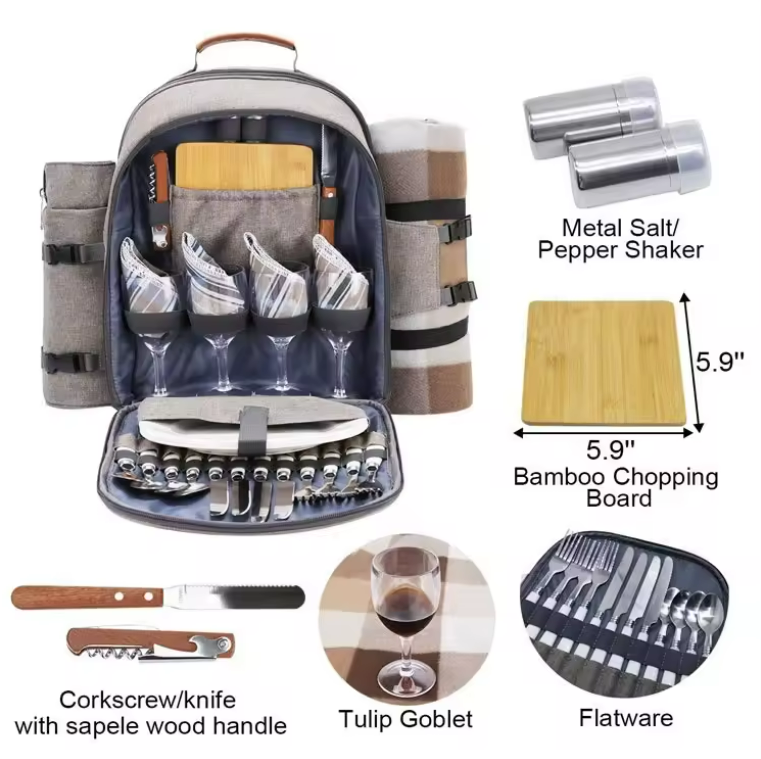 Picnic Backpack With Blanket 1