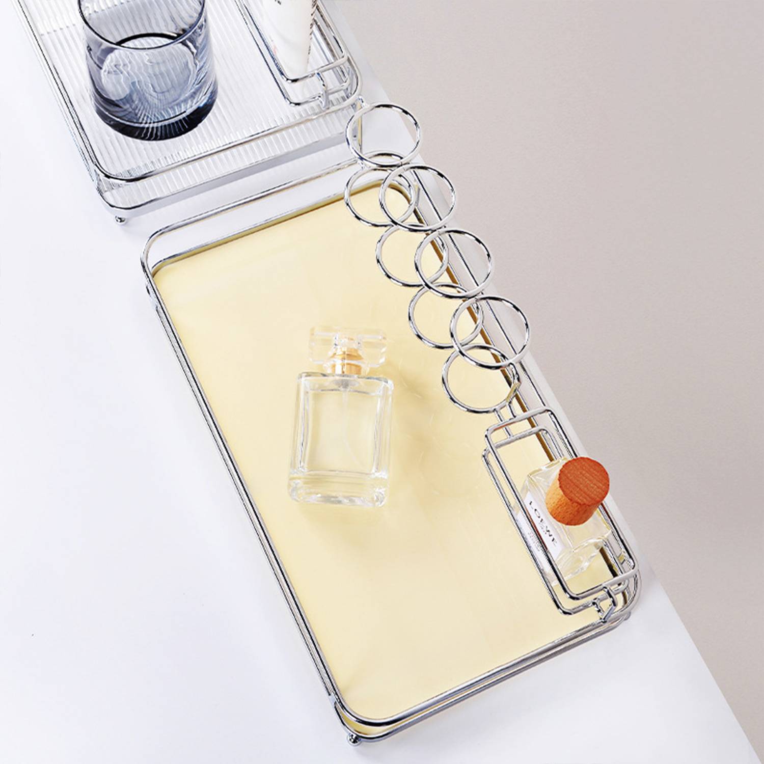 Toothpaste Tooth Cup Holder Metal Non-Perforated 7