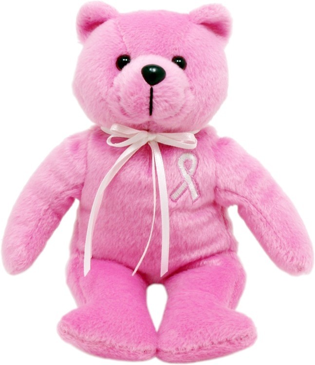 8" Breast Cancer Bear 2