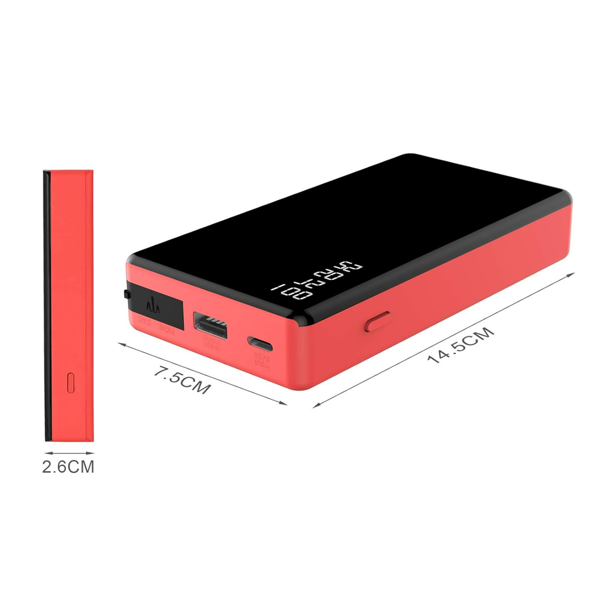 Portable Car Jump Starter W/ Digital Display Power Bank 3