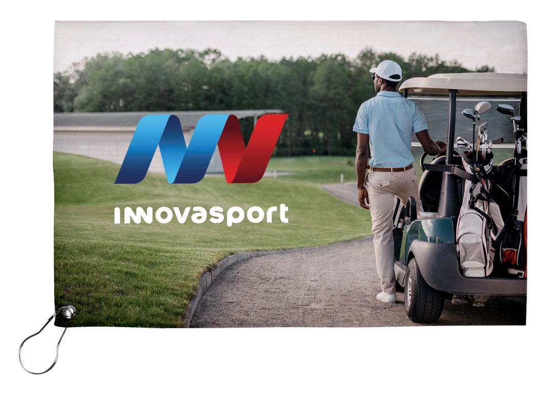 17x11 Sublimated Golf Towel - 200GSM 6