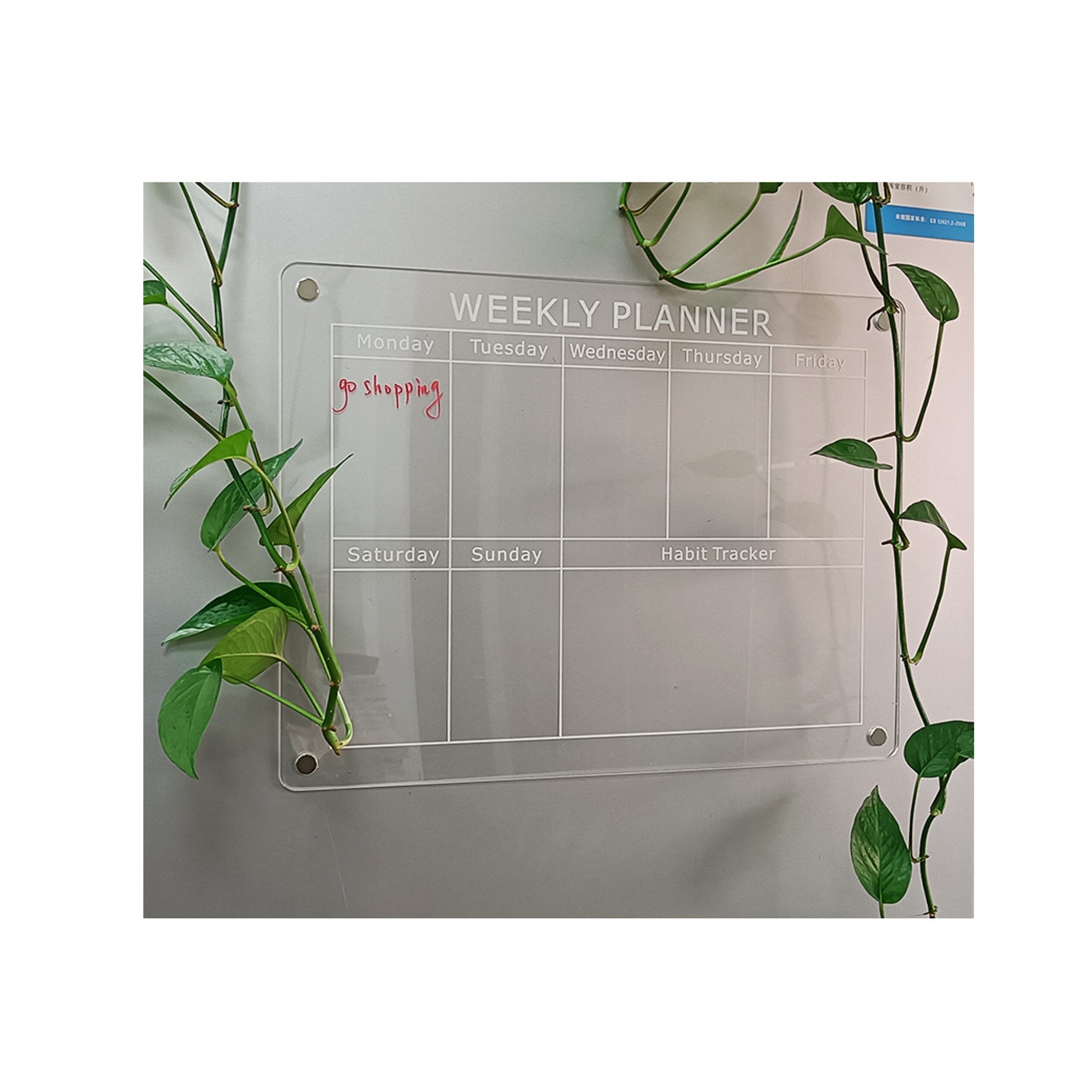 Magnetic Weekly Calendar for Fridge (direct import) 4