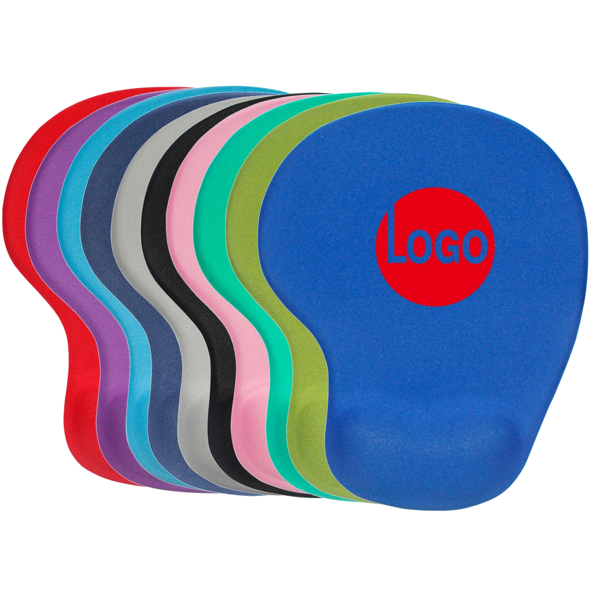 Silicone Rubber Base And Lycra Cloth Mouse Pad Wrist Support