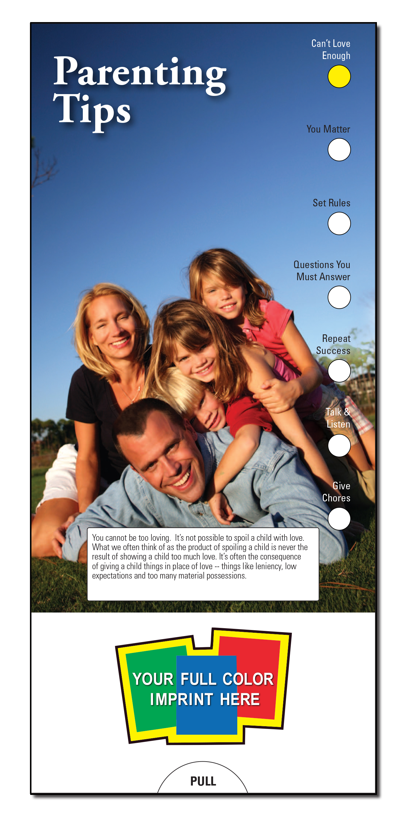 SLIDE CHART - Parenting Tips Slide Chart 2