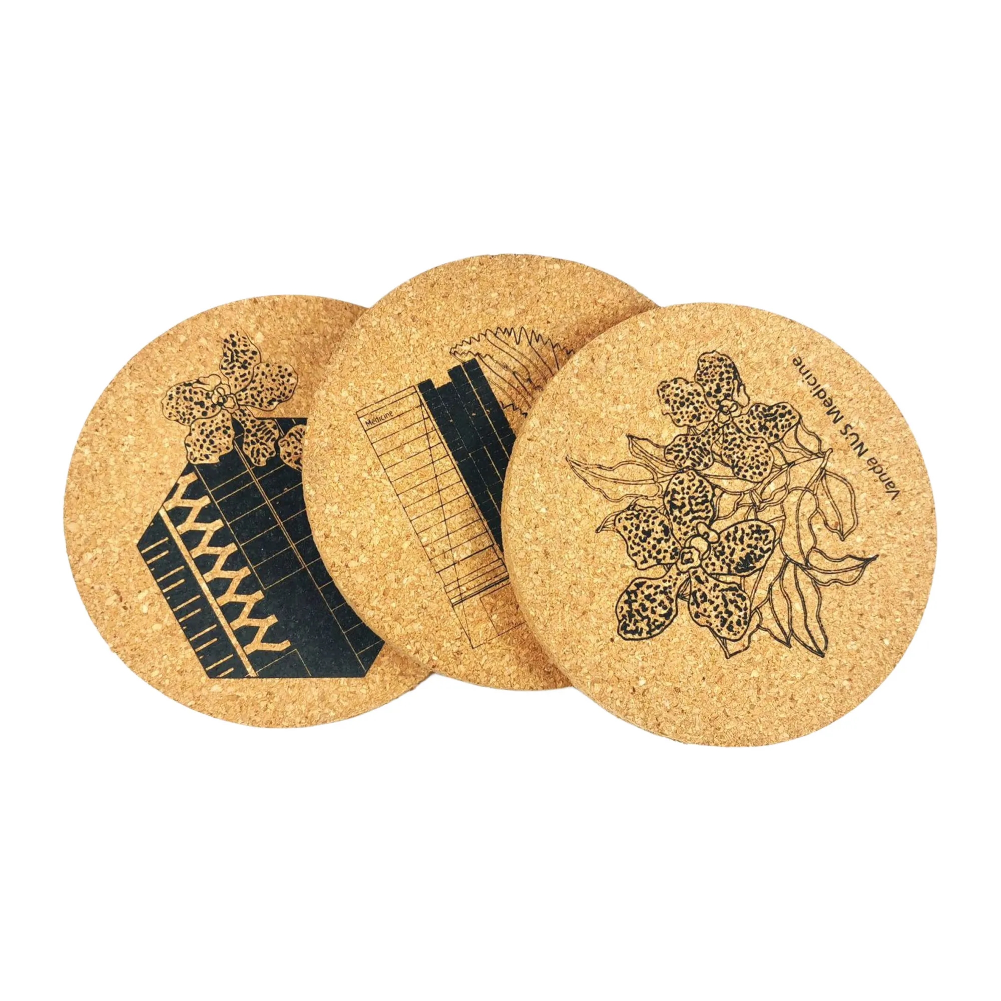 MOQ 250PCS White Cardboard Coasters 5