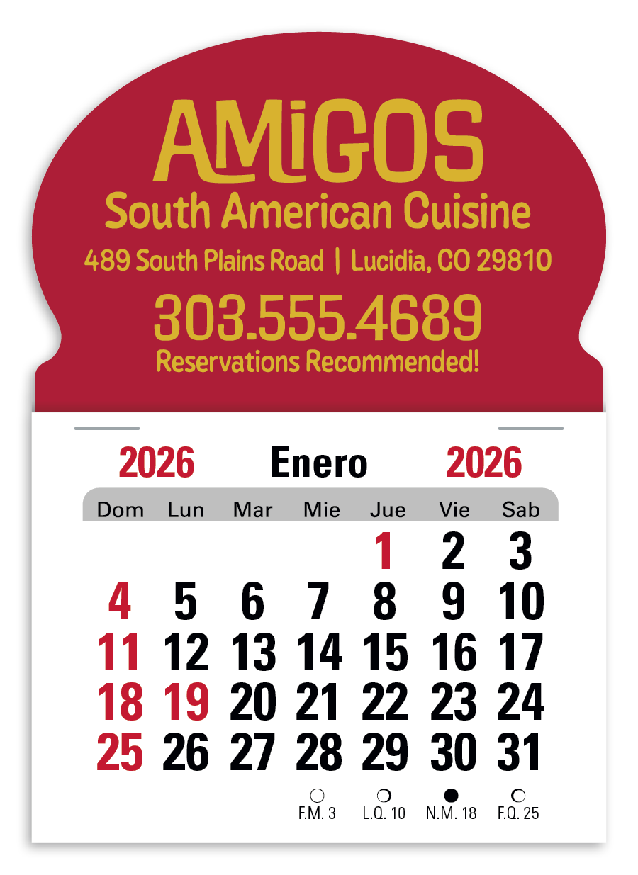 Press-N-Stick Spanish Calendar