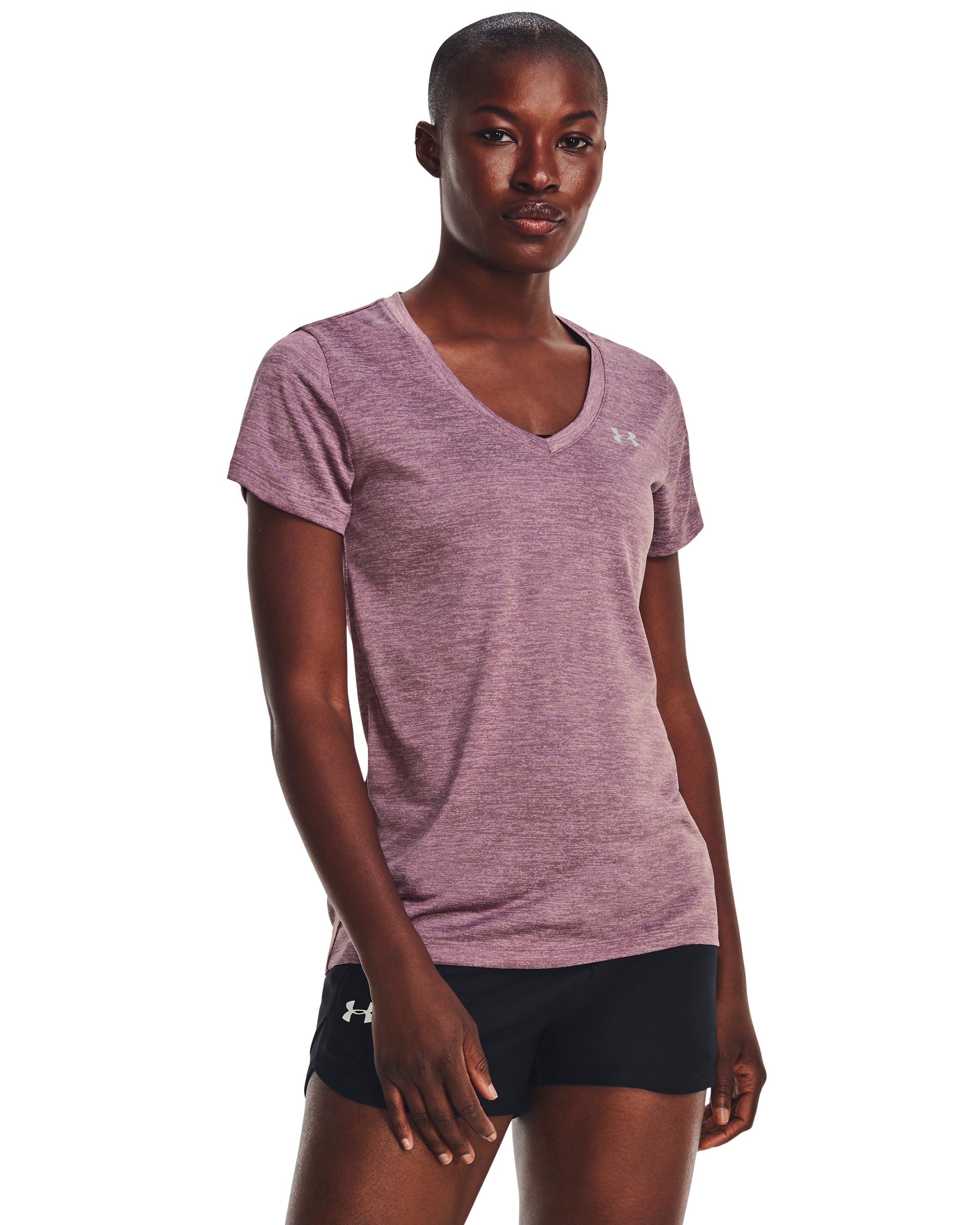 UA Tech Twist Women's V-Neck Short Sleeve 21