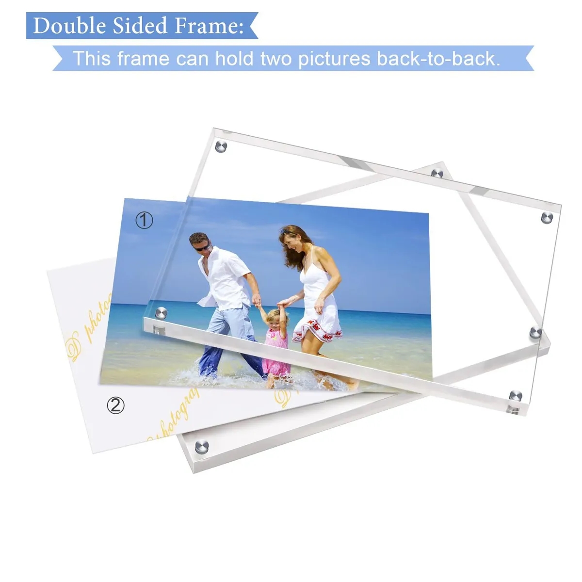 Desktop Frameless Magnetic Photo Frame 3
