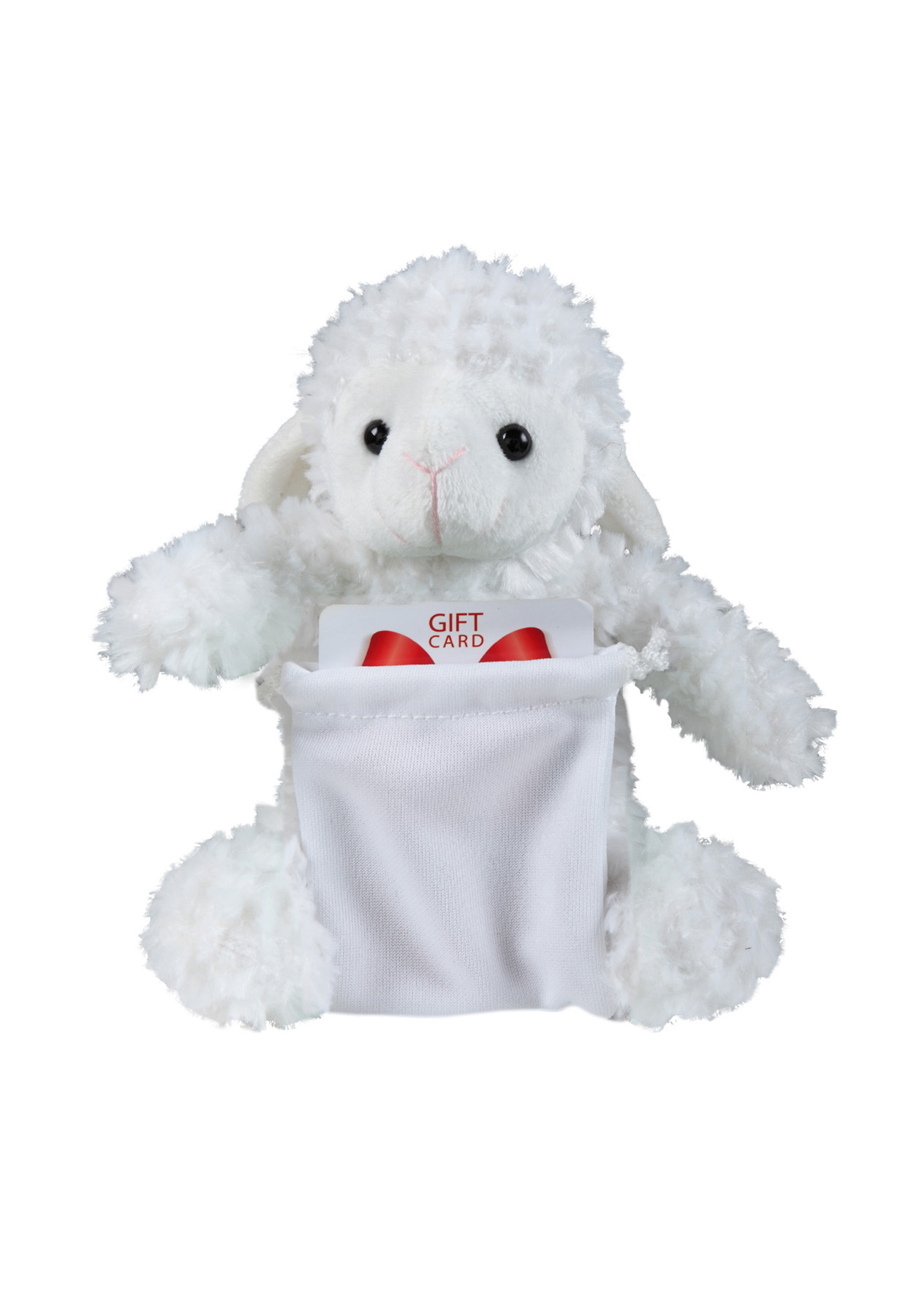 soft plush Sheep with gift card sack 3