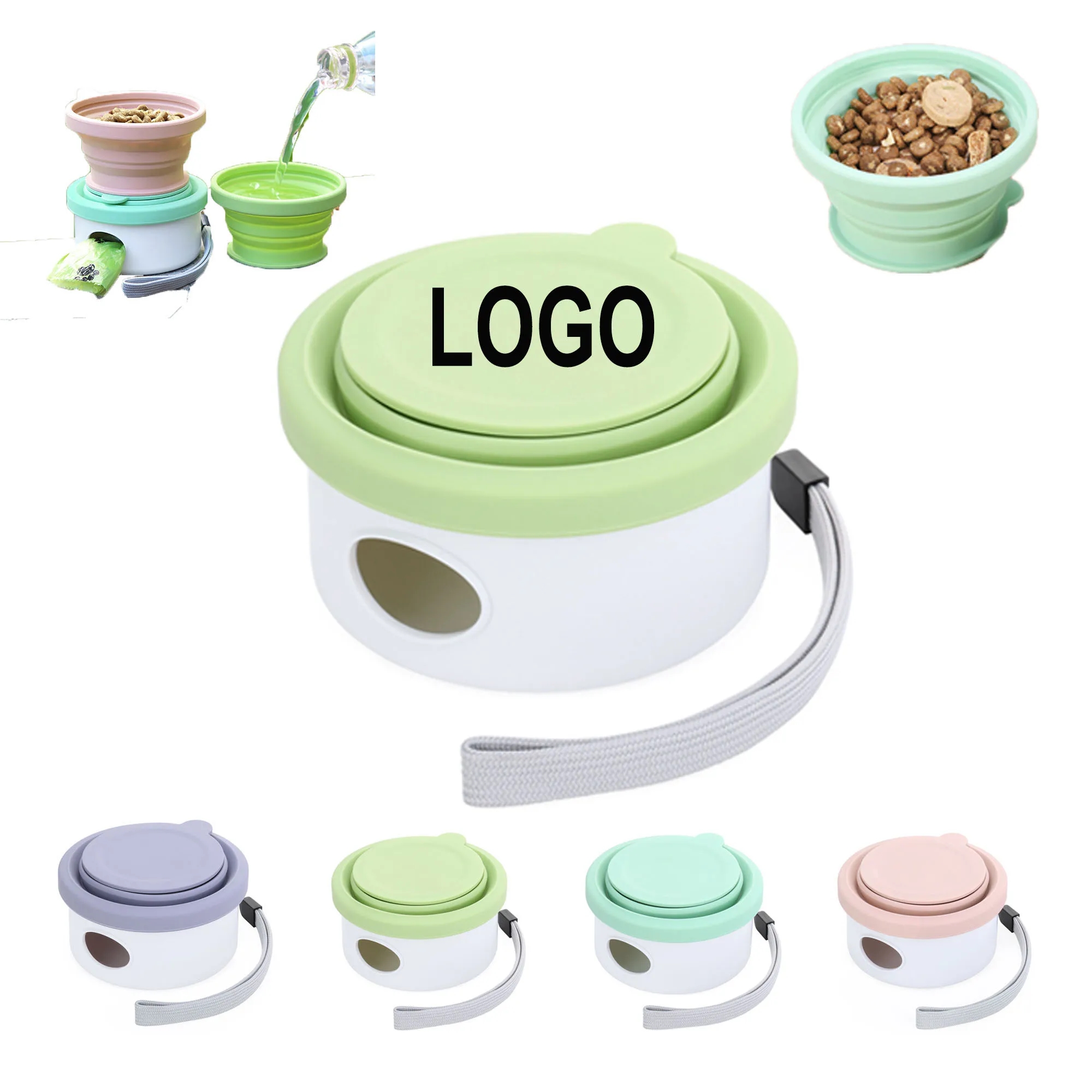 150ml Portable Bowl With Garbage Bag Case 6