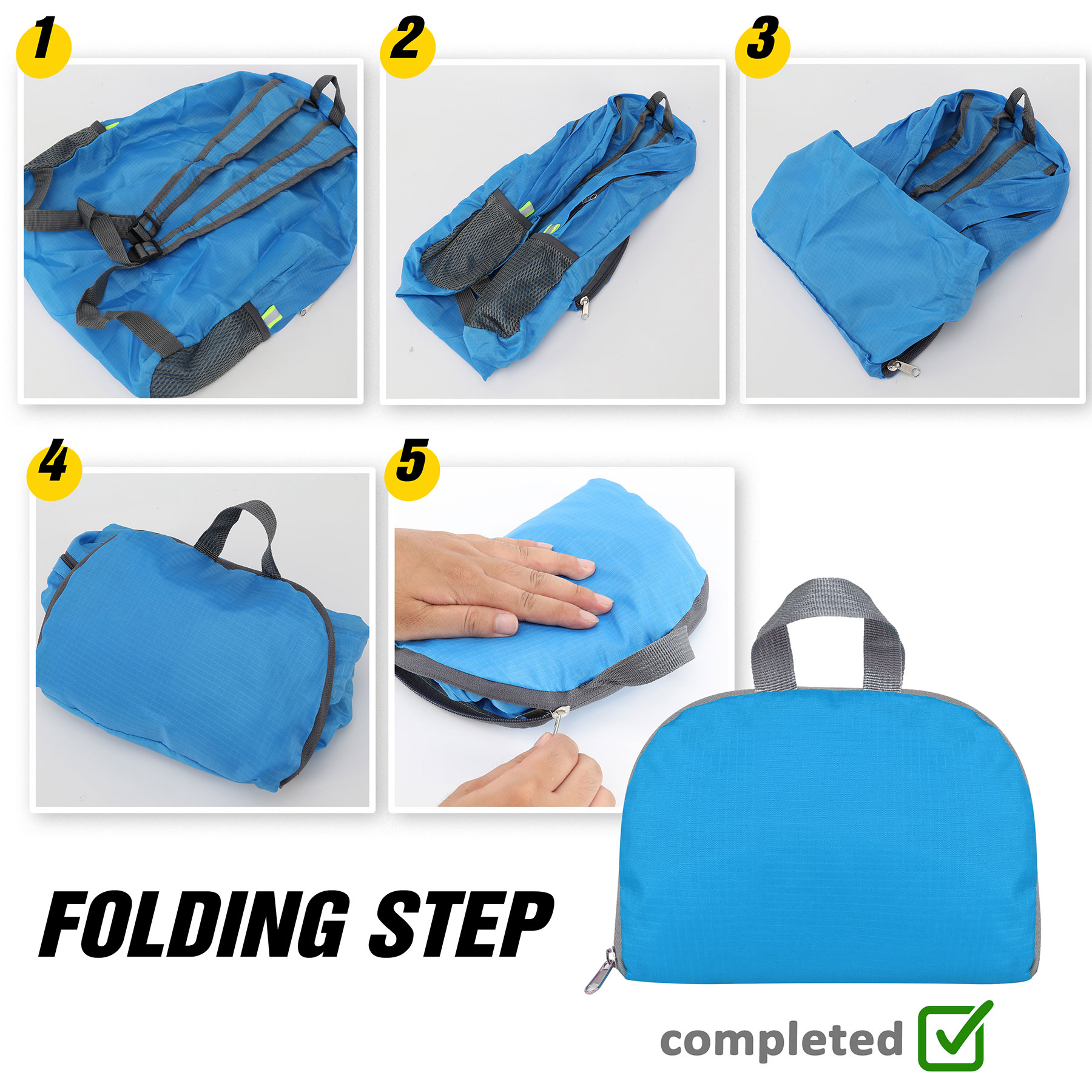 Outdoor Travel Sports Foldable Backpack 15