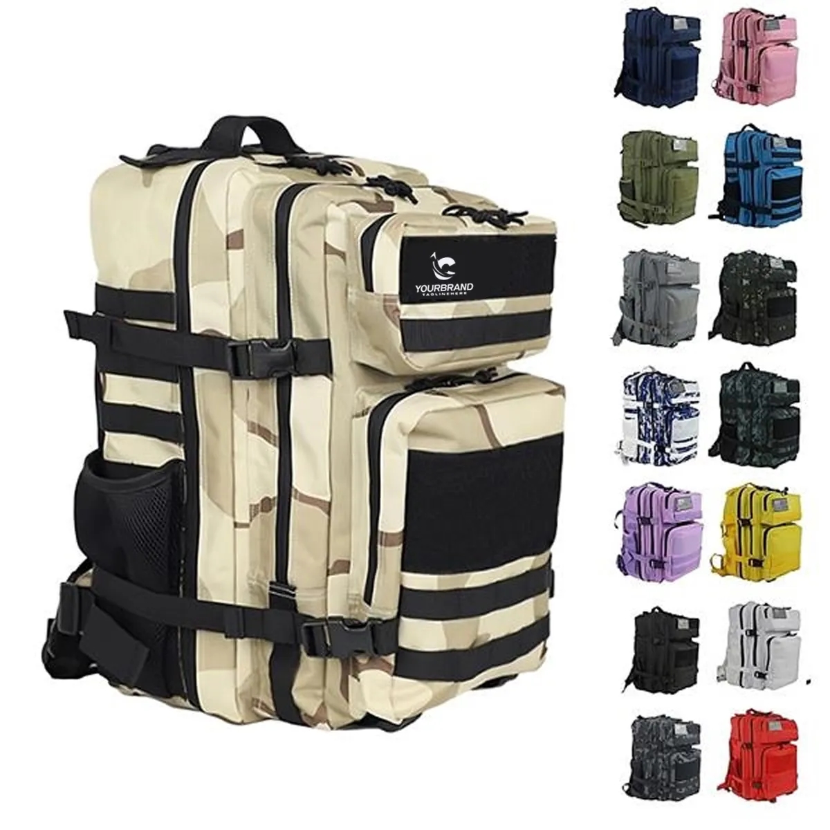 45L Large Capacity Camping Military Tactical Backpacks 8