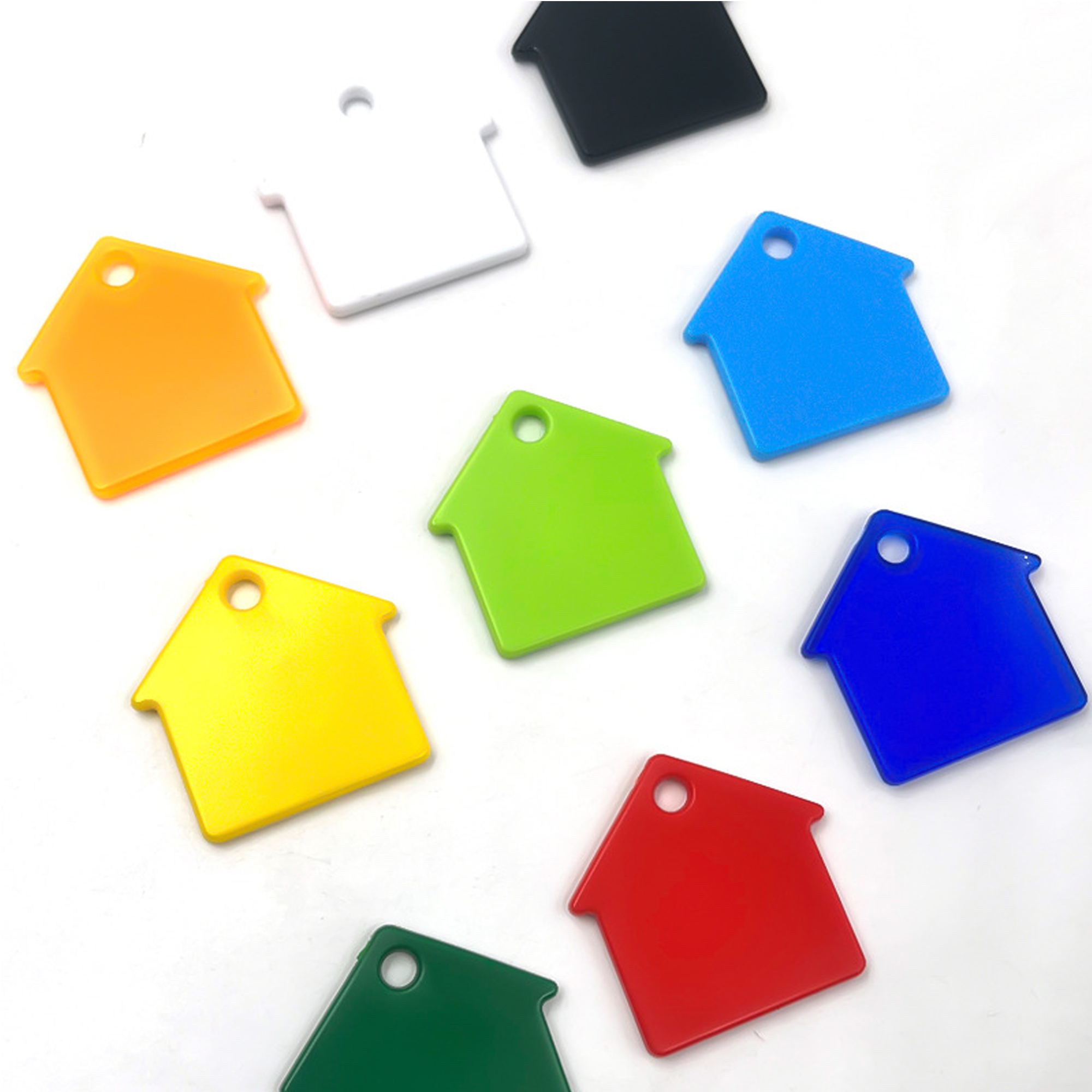 House Shaped Soft PVC Tag Keychain 2