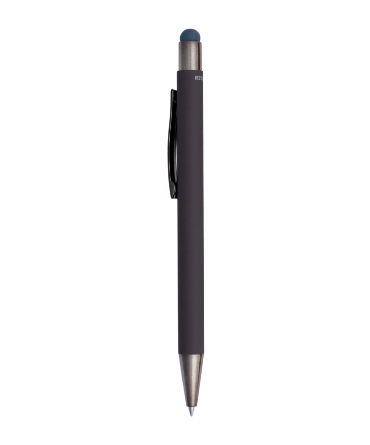 Union Printed - Stylus Satin Soft Touch Gel Click Recycled Aluminum Pen 8
