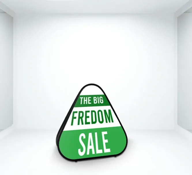 Triangle Pop Up Banner (4.76 Ft x 4.84 Ft) 2