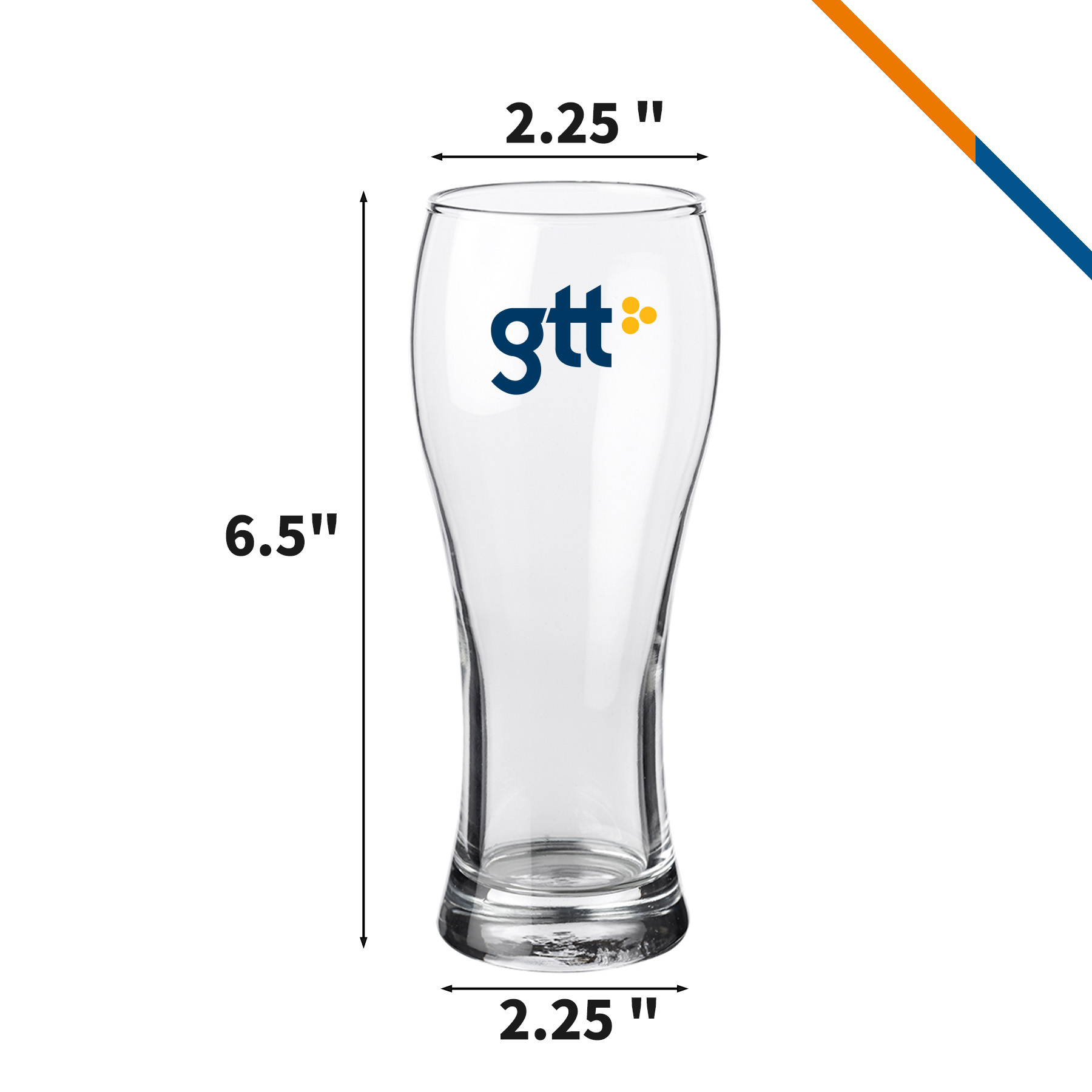 Nadir Gentry Pilsner Glasses - 10 OZ. 4