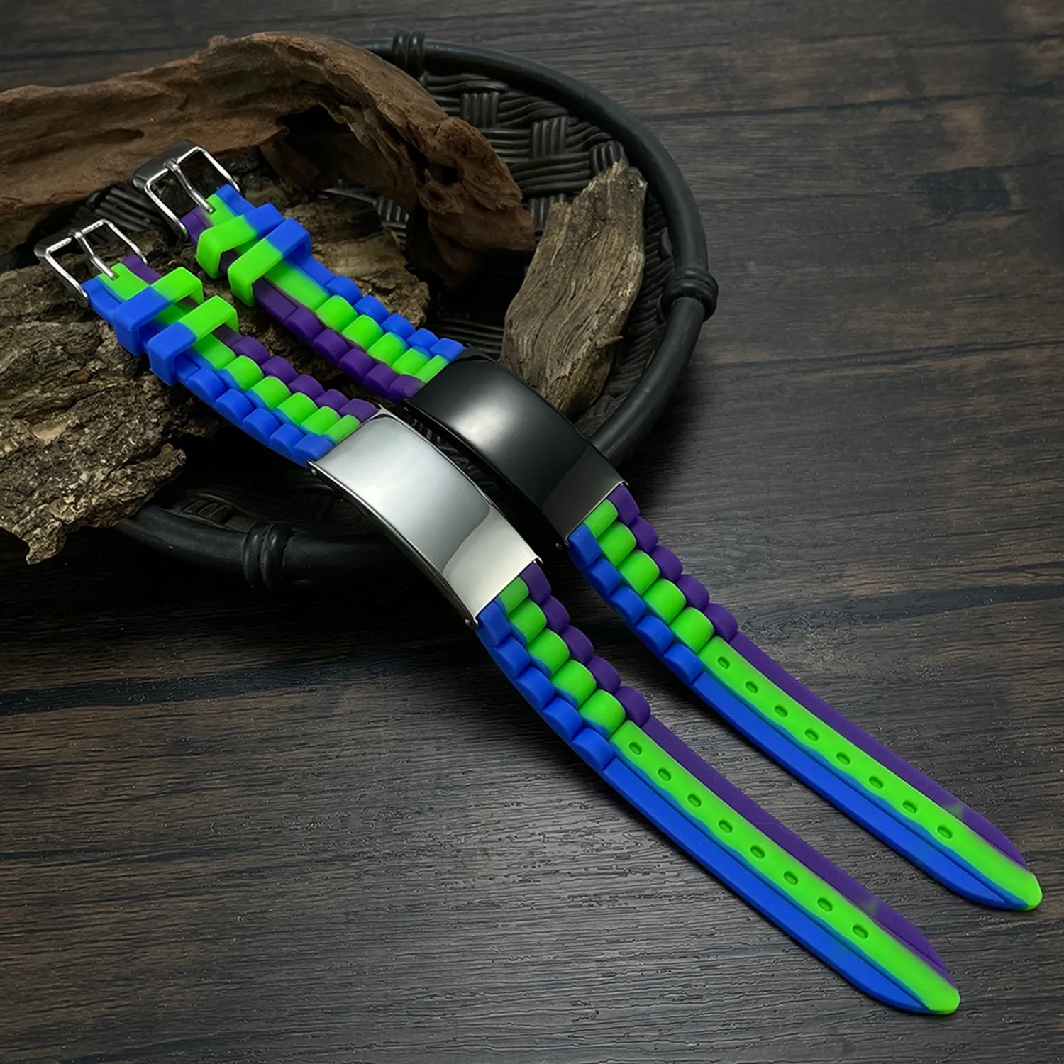 Stainless steel silicone bracelet 4