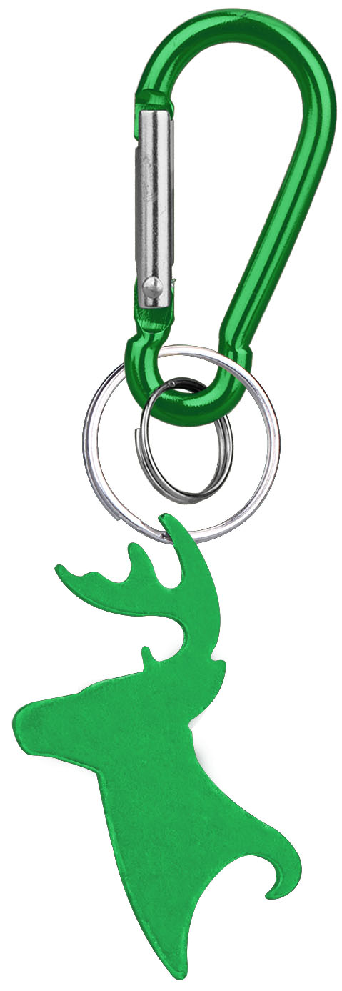 Big Buck Shaped Bottle Opener Key Holder and Carabiner 3