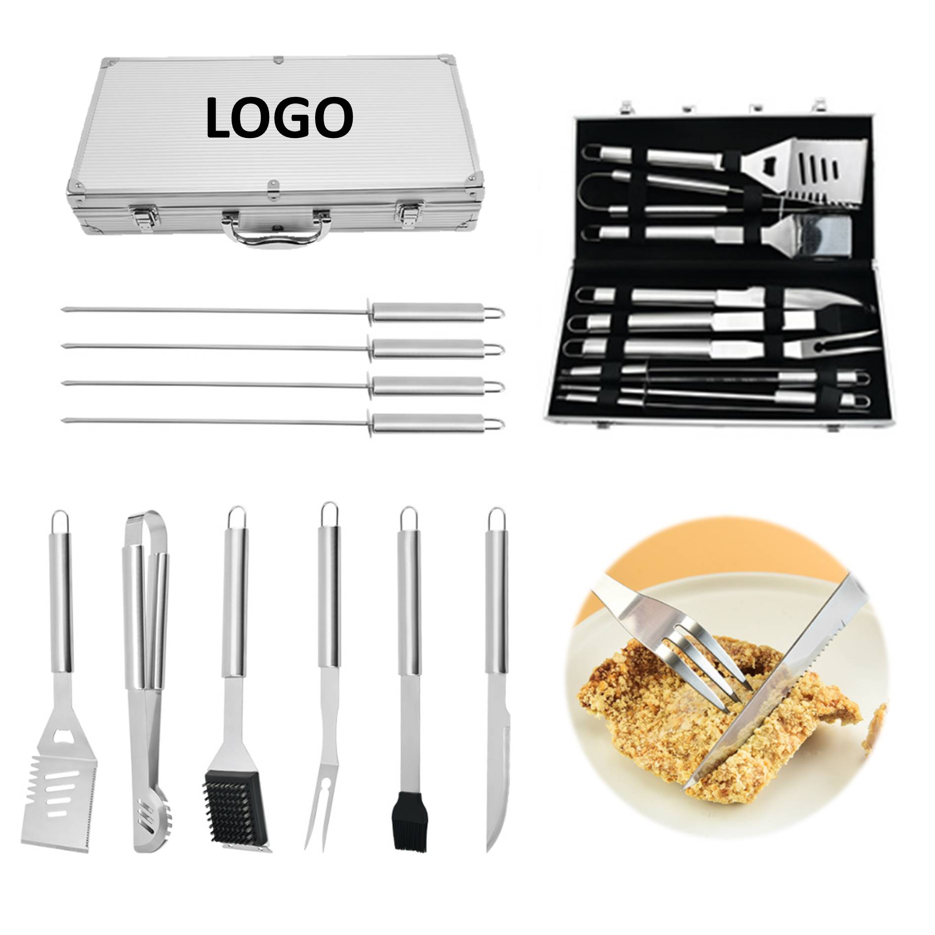 10 Pieces BBQ Tools Set 4