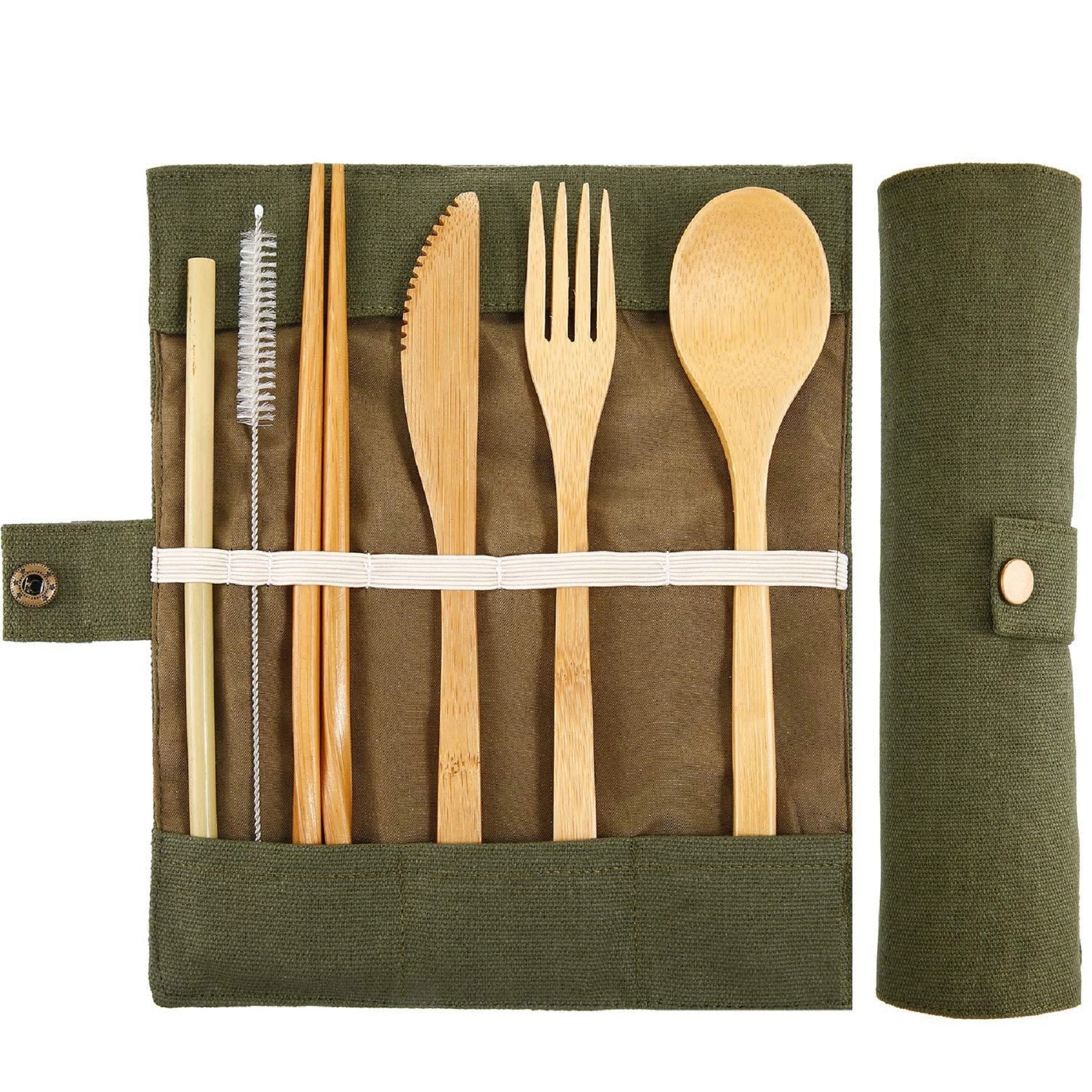 Reusable Bamboo Travel Utensils Set 10