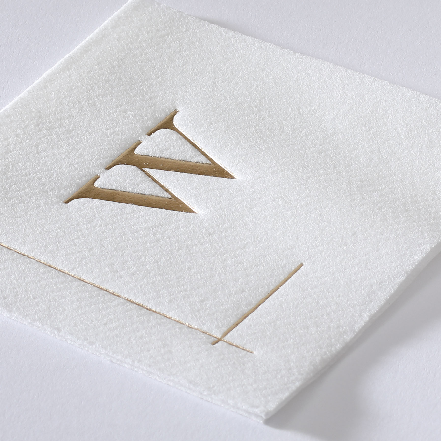 Initially Simple Premium Beverage Napkin w/uncoined Edge (White) 5