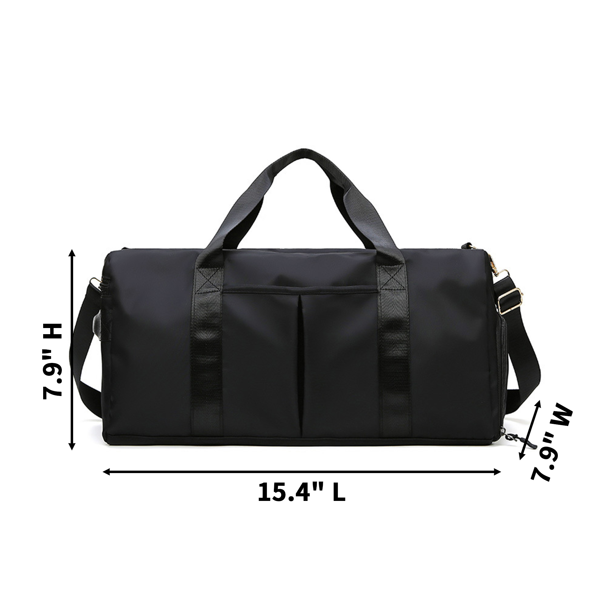 Oxford Duffel For Yoga Gear With Adjustable Strap 15.4" x 7.9" x 7.9" 4
