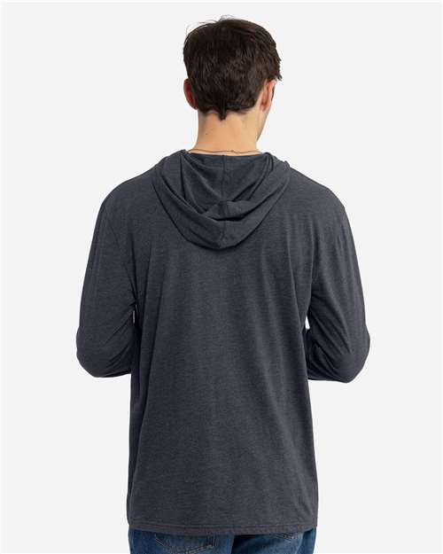 Unisex CVC Hoodie Long Sleeve T-Shirt - 6221 2