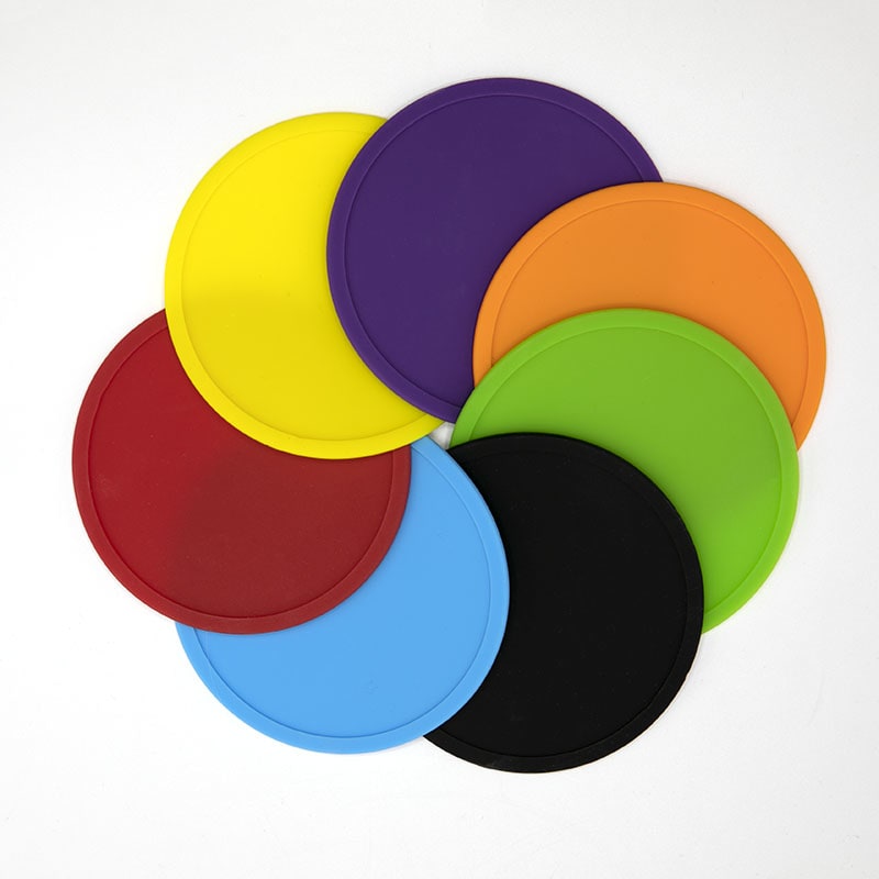 4 Inch Custom Silicone Drink Coasters 16