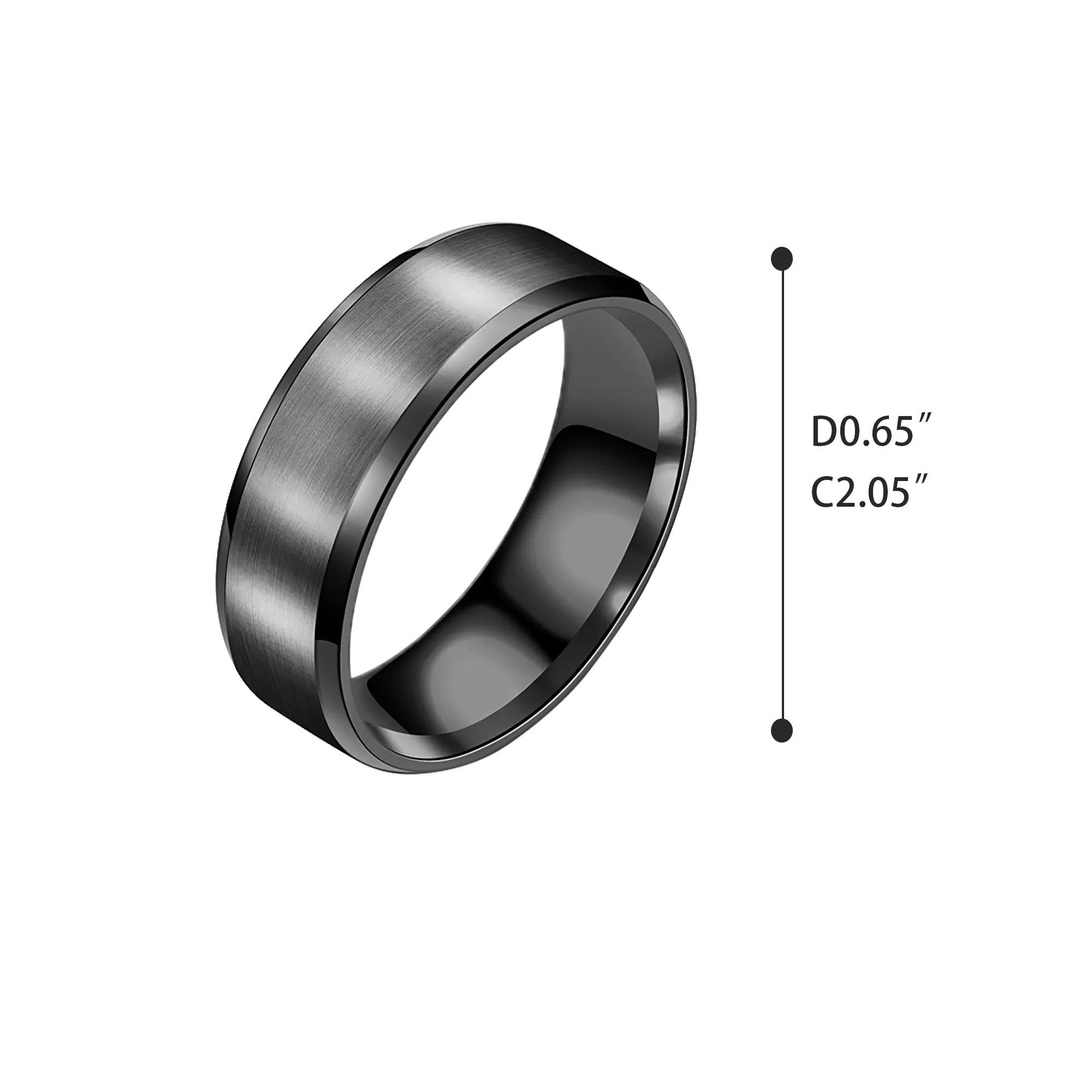 Custom Stainless Steel Metal Memorial Ring 4