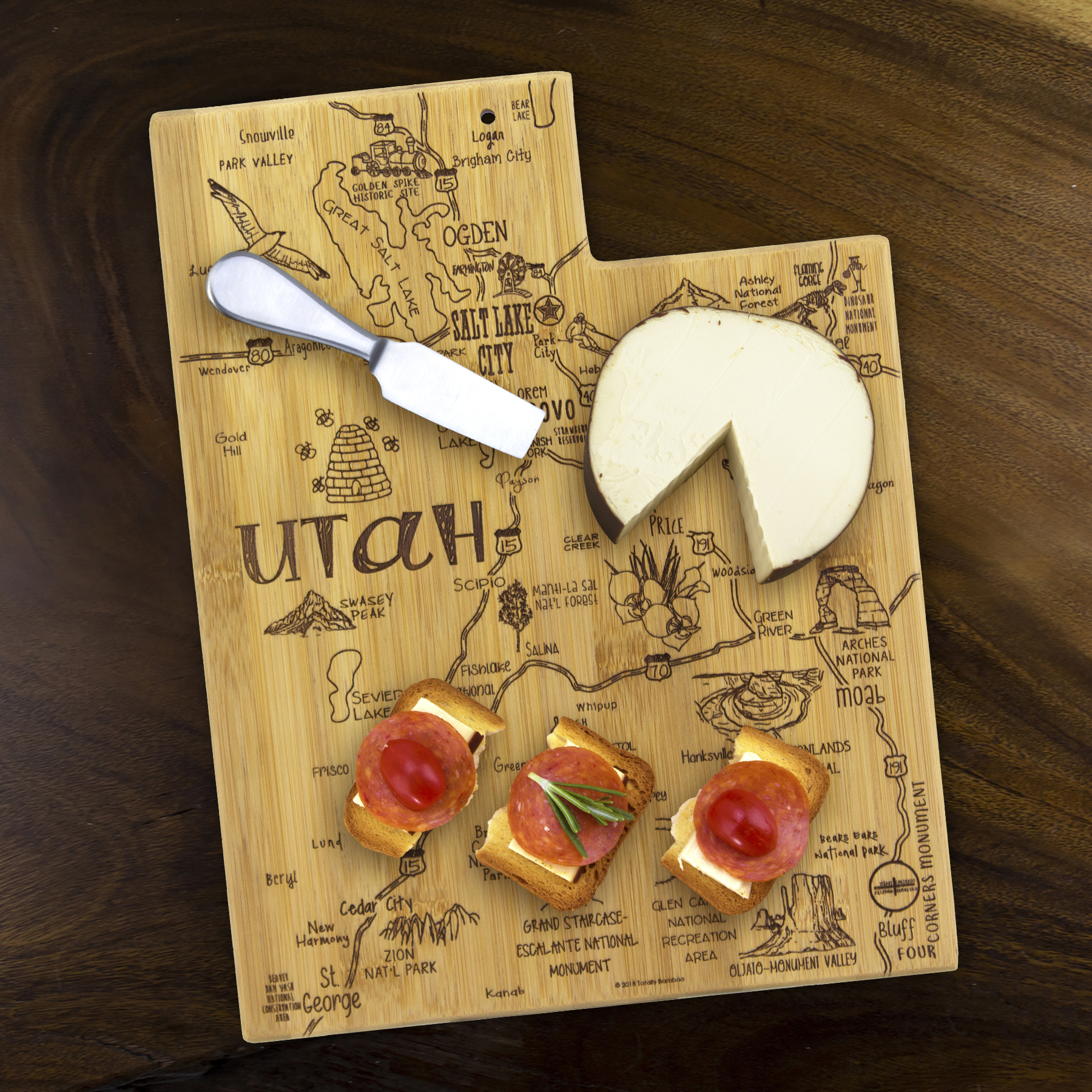 Destination Utah Cutting & Serving Board 12