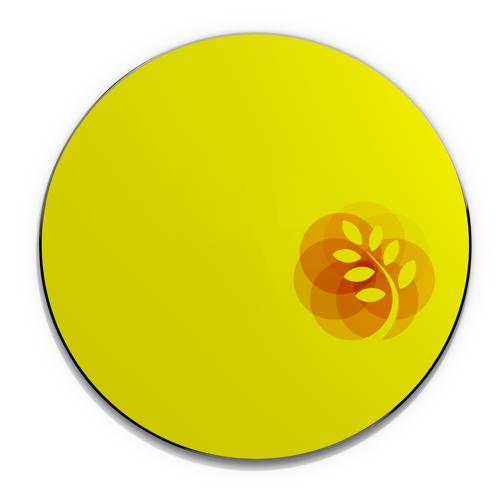 Single Color Screen Print Neoprene Round Mouse Pad 3