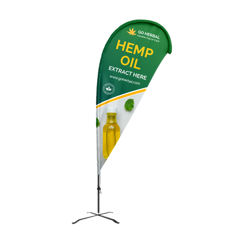Flex Blade® G7 Teardrop Banner Flag Only, Single-Sided - 6' Outdoor Flag 3