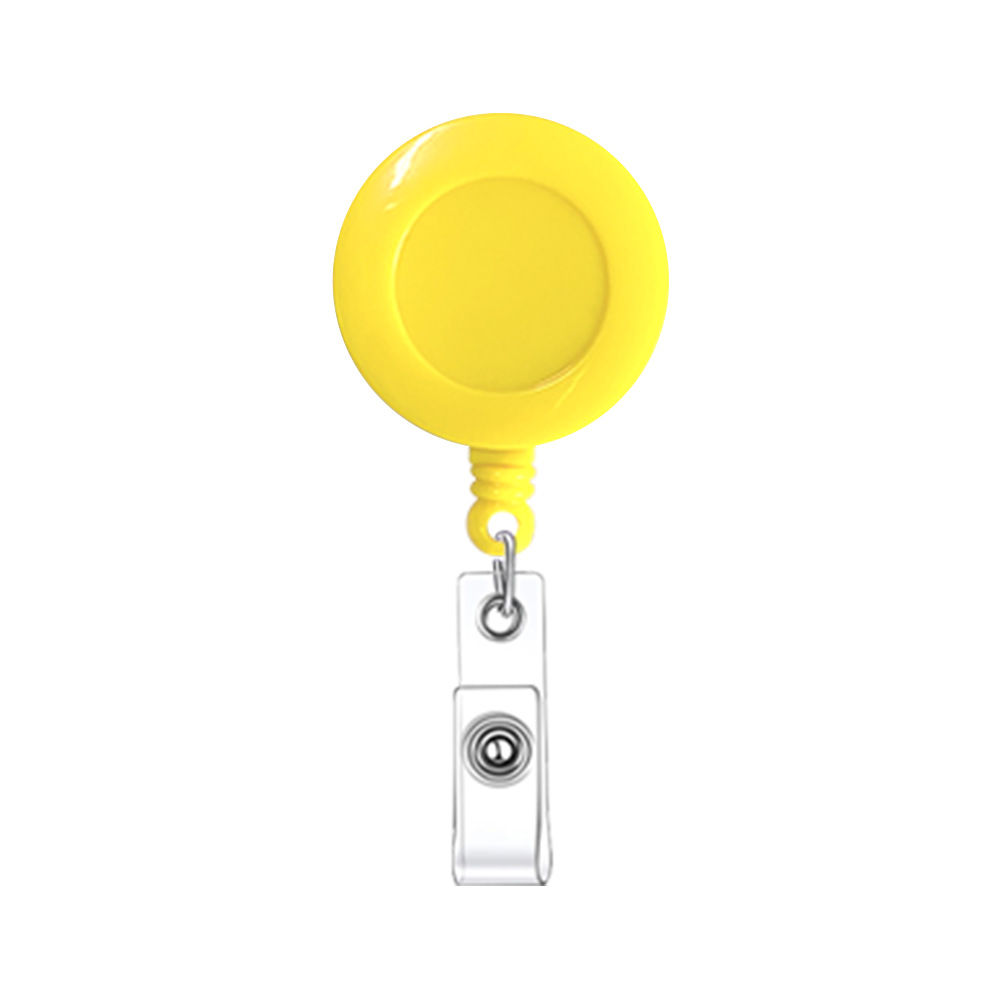 Round Retractable Badge Holder W/ Clip 14