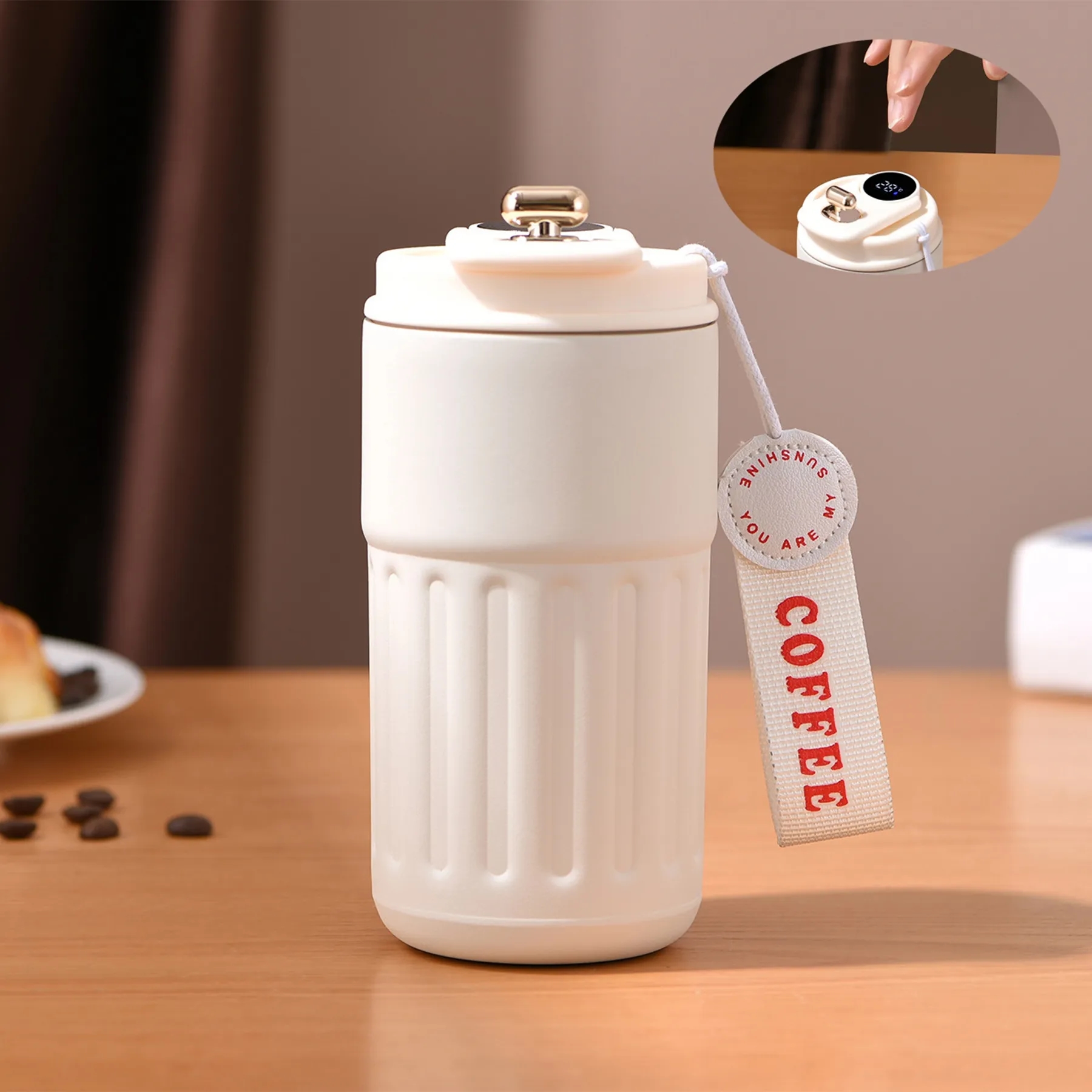 15 Oz. Smart Temperature Display Coffee Mug with Rope 4