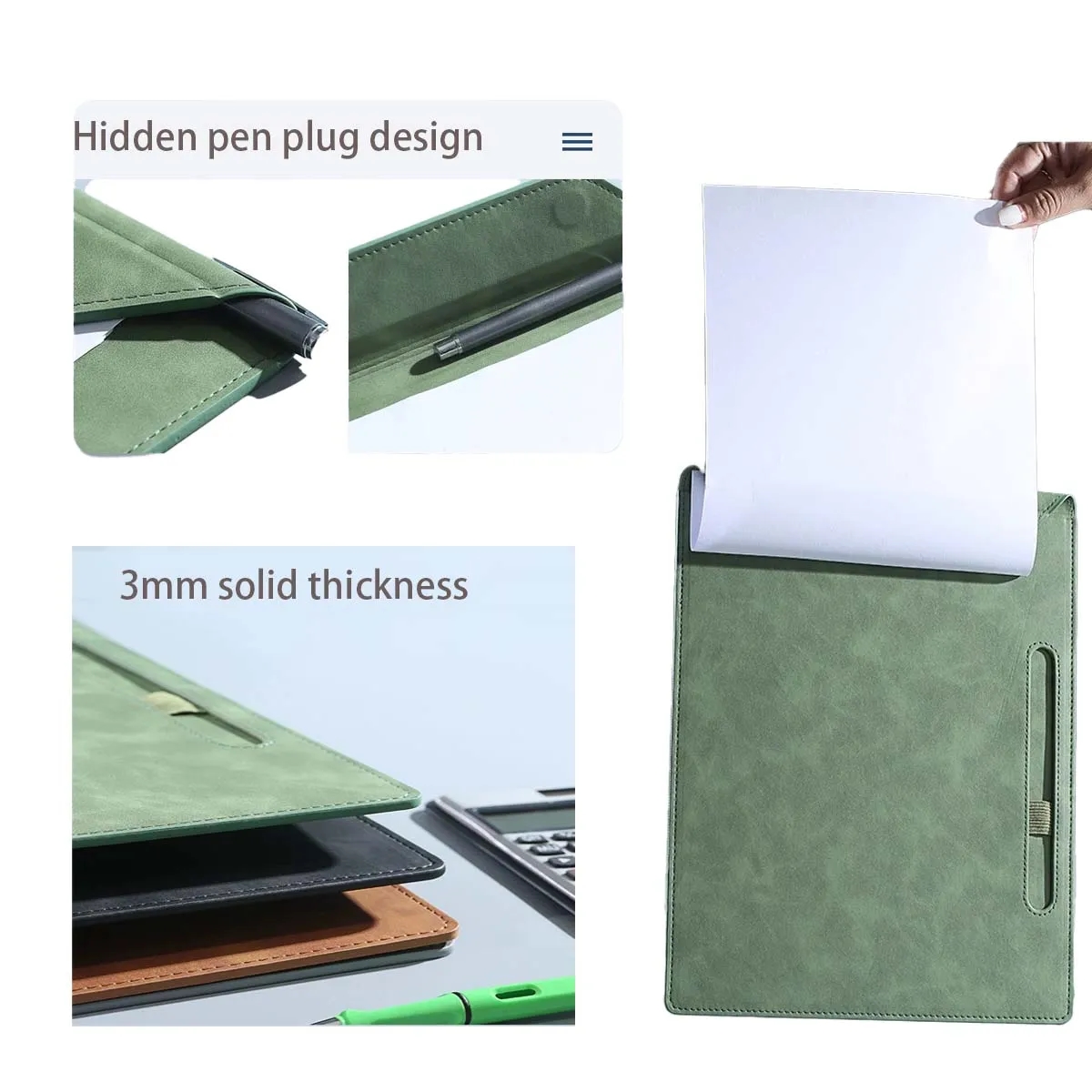 PU Leather Folder Clipboard 3