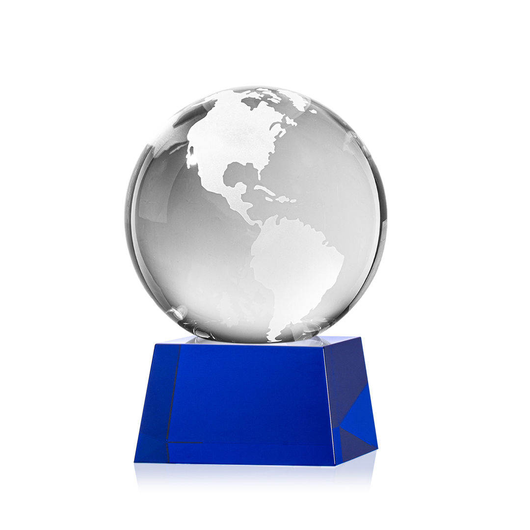 Globe Award on Robson Base - Blue 2
