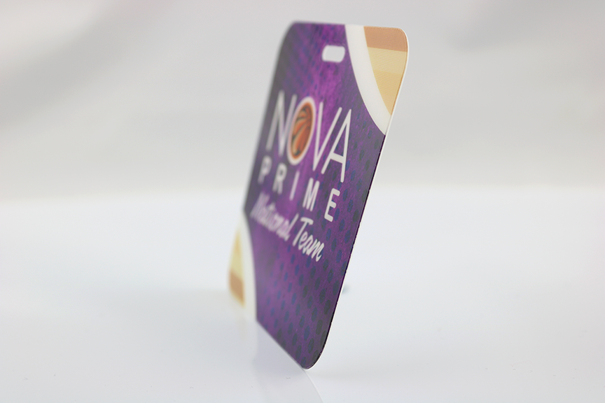 The Atlas full color name badge 3"X 5" 3