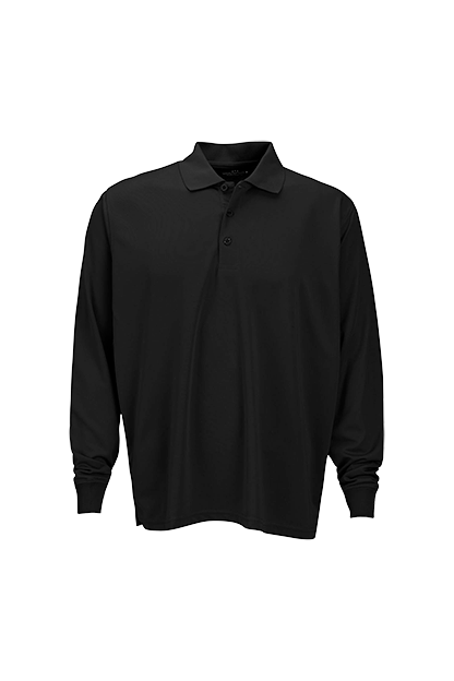 Vansport Omega Long Sleeve Solid Mesh Tech Polo 26