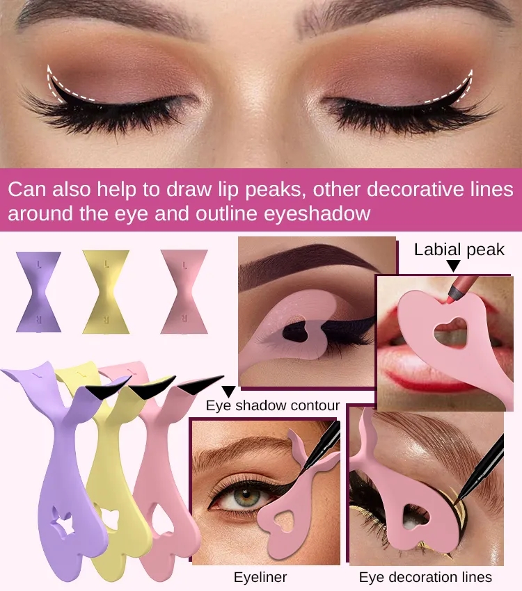 Private Label Eyeliner Stencil Cat Eye Makeup Tool Supplier 4