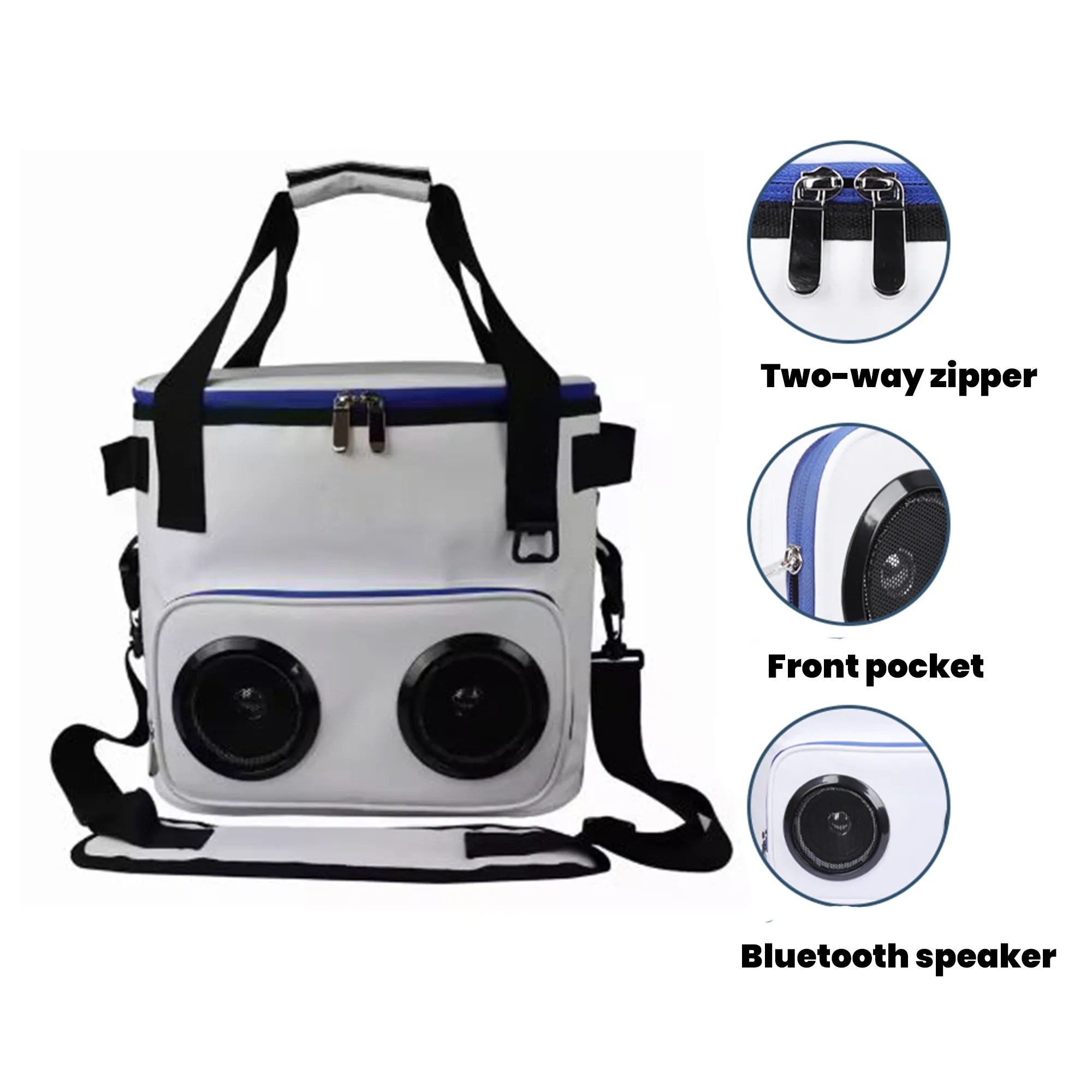 Insulated Picnic Cooler with Speaker 8