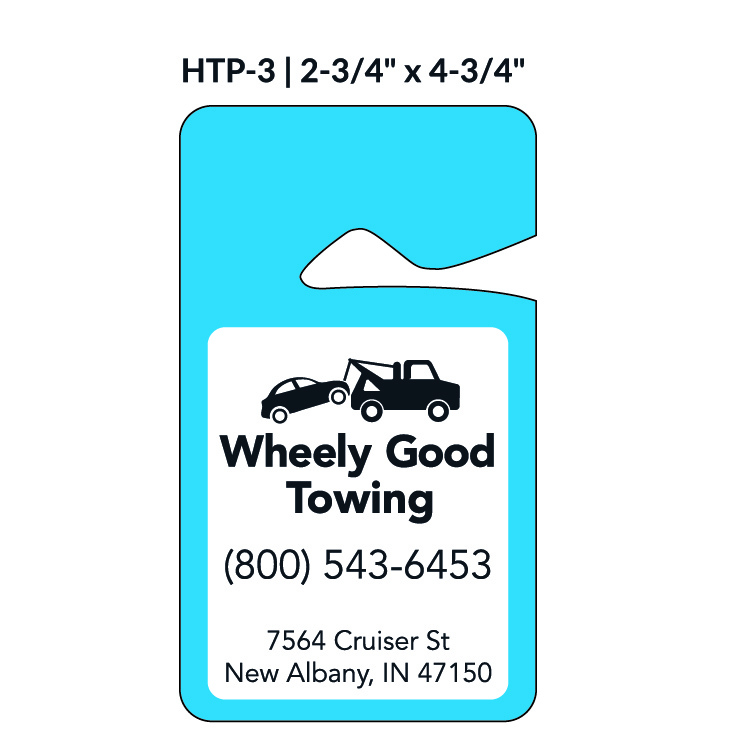 Numbered Hang Tag w/1 Side Imprint (2¾"x4¾") 1