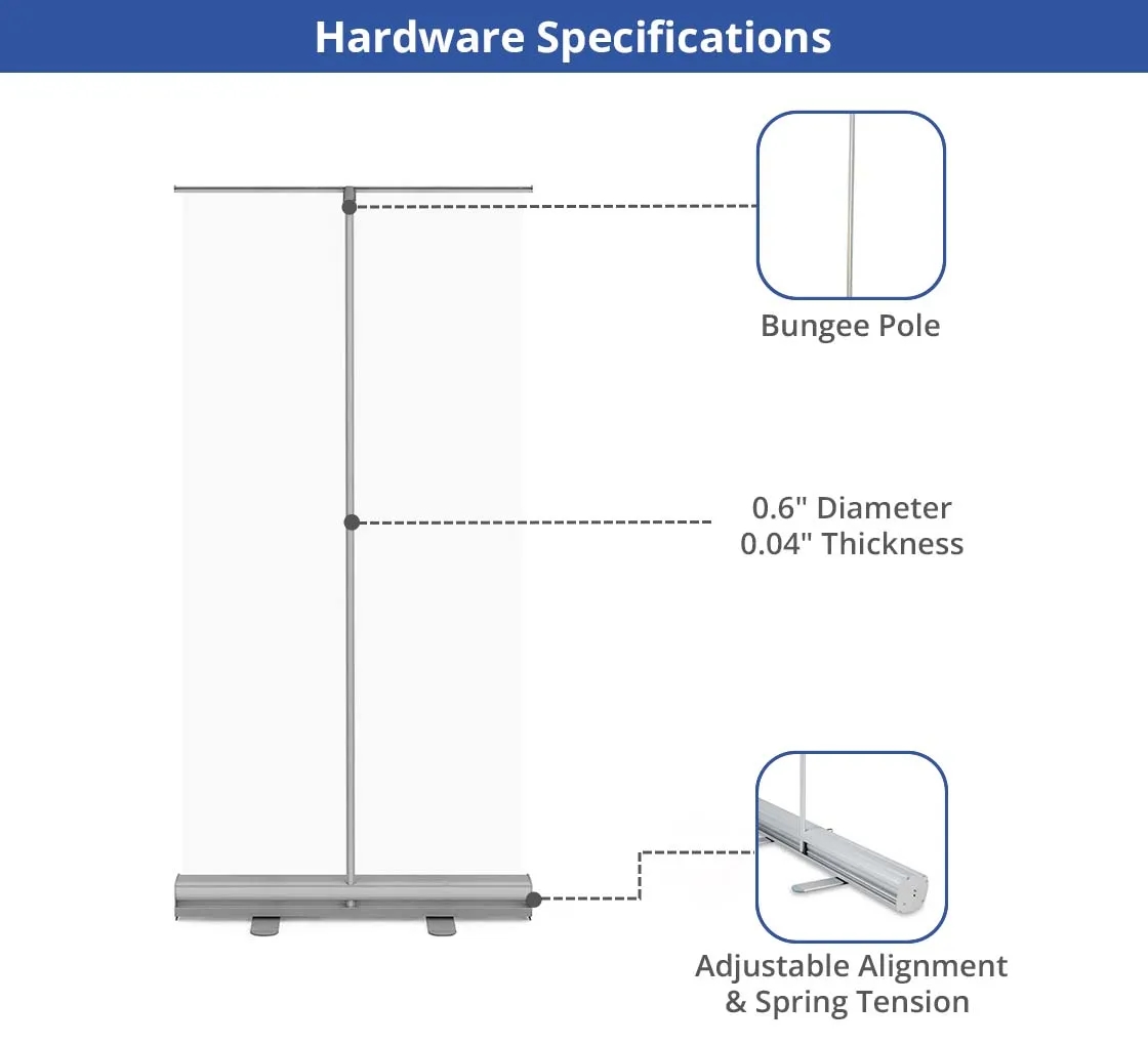 Economy Roll up Stand - Hardware only 4
