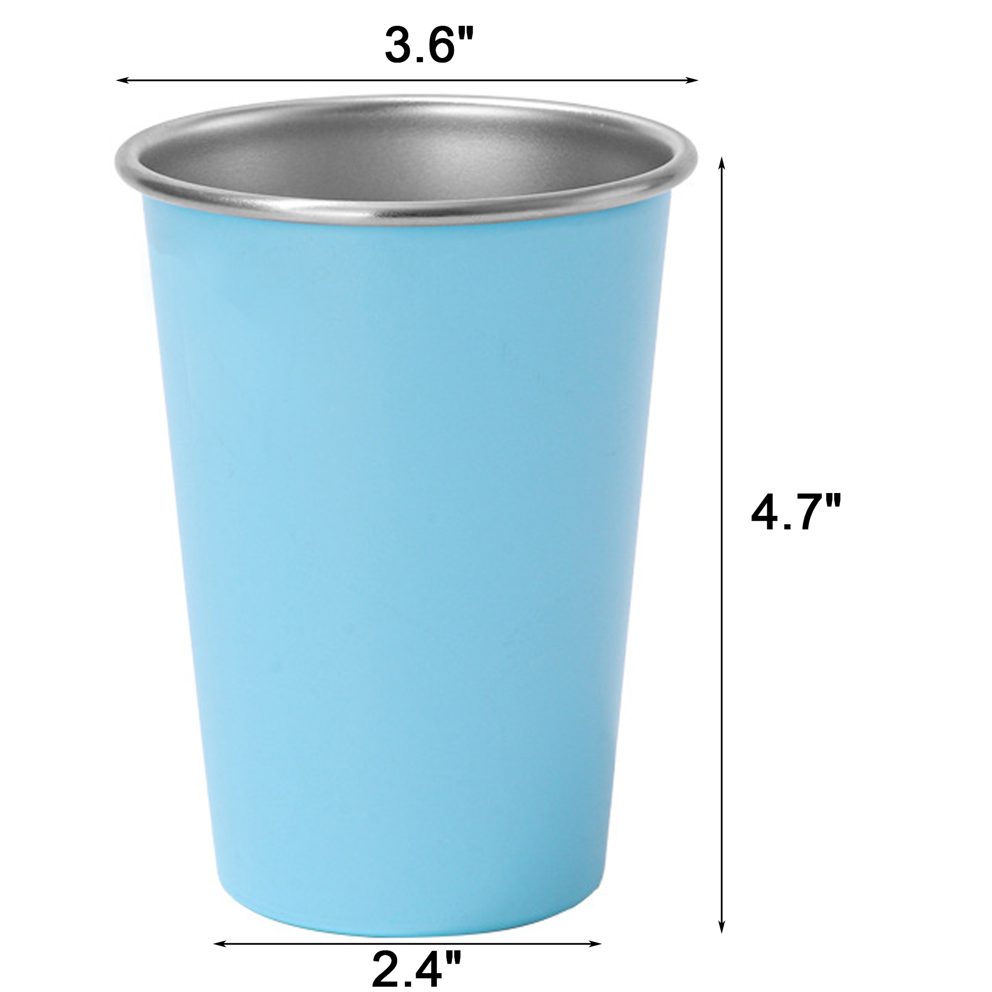 16 Ounce Open Cup in Stainless Steel 2