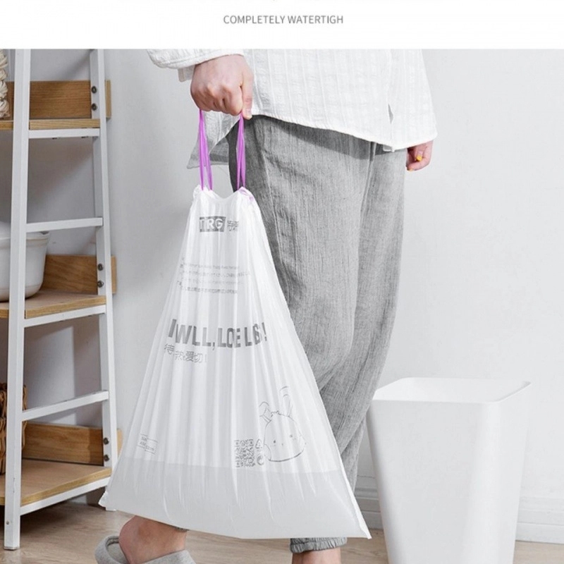 Environmentally friendly drawstring garbage bags 3